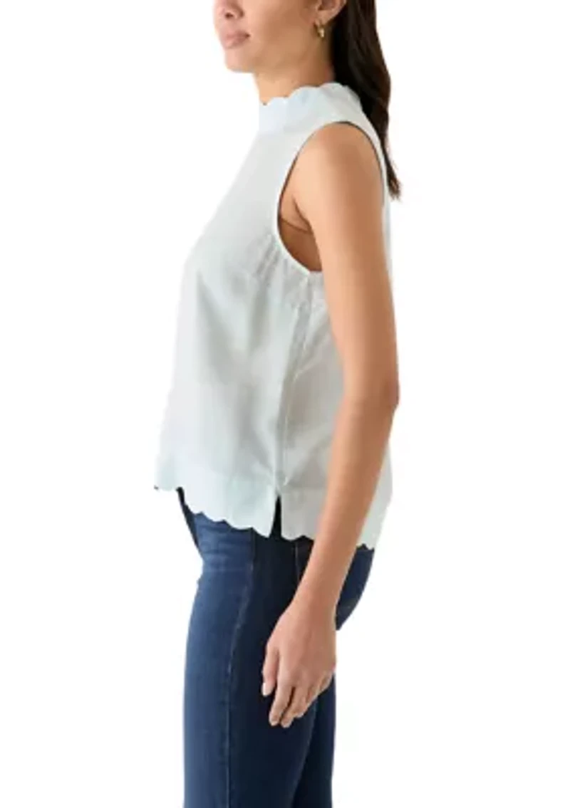 Petite Scallop Tank Top