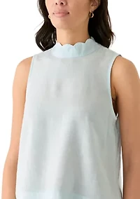 Petite Scallop Tank Top