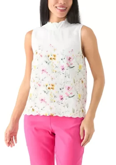 Petite Scalloped Tank Top