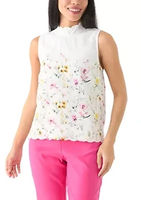 Petite Scalloped Tank Top
