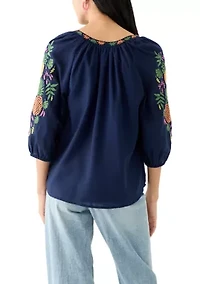 Petite Puff Sleeve Top