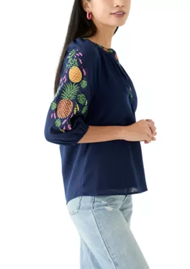 Petite Puff Sleeve Top