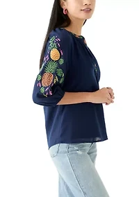 Petite Puff Sleeve Top