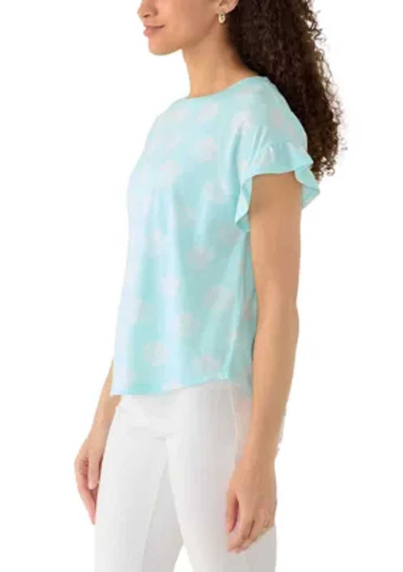 Petite Ruffle Shirt