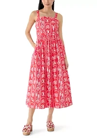 Petite Sleeveless Square Neck Maxi Dress