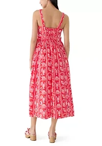 Petite Sleeveless Square Neck Maxi Dress
