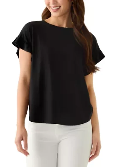 Petite Ruffle T-Shirt