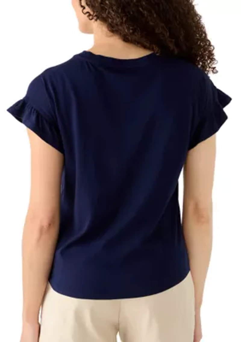 Petite Ruffle T-Shirt