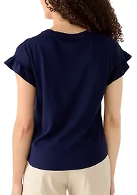 Petite Ruffle T-Shirt