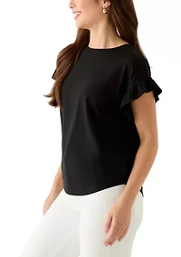 Petite Ruffle T-Shirt