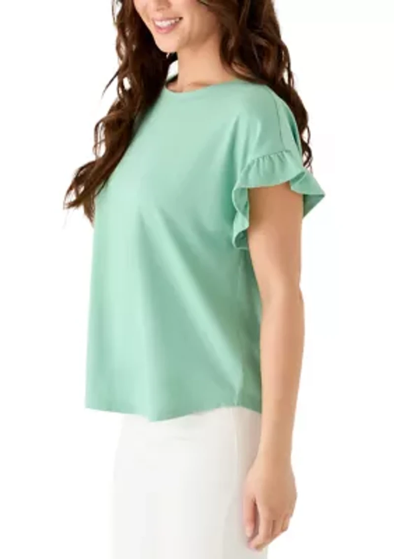Petite Ruffle T-Shirt