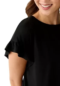 Petite Ruffle T-Shirt