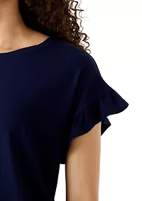 Petite Ruffle T-Shirt