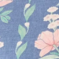 Petite Short Ruffle Sleeve Printed T-Shirt