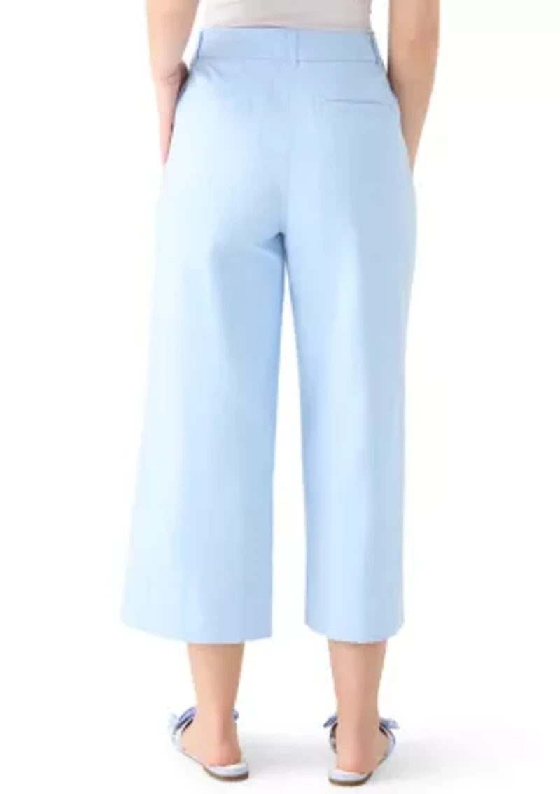 Petite Scallop Twill Pants