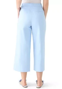 Petite Scallop Twill Pants