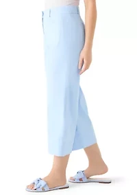 Petite Scallop Twill Pants