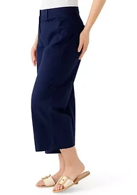 Petite Scallop Twill Pants