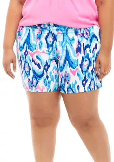 Plus Printed 5 Inch Caroline Shorts