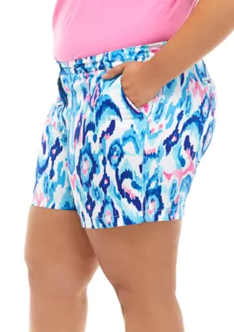 Plus Printed 5 Inch Caroline Shorts