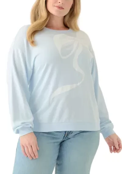 Plus Long Sleeve Graphic Sweeper Sweatshirt