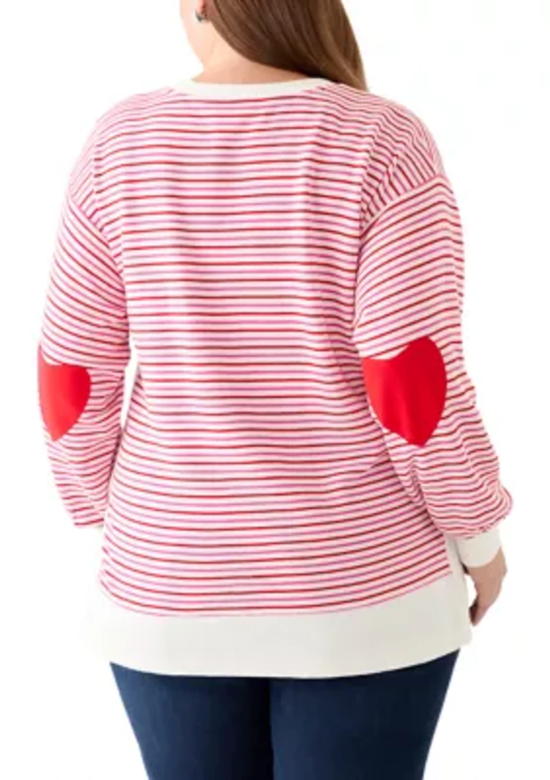 Plus Side Slit Sweeper Sweater