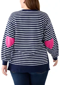 Plus Side Slit Sweeper Sweater