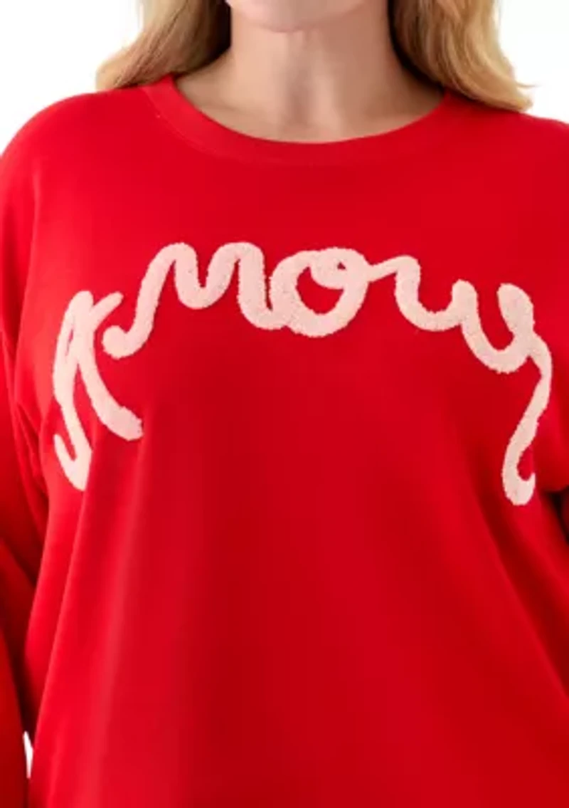 Plus Long Sleeve Graphic Sweeper Sweatshirt