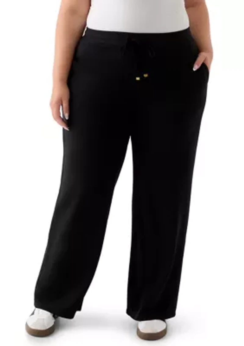 Plus Wide Leg Pants