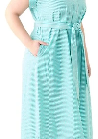 Plus Dolman Belted Midi Dress