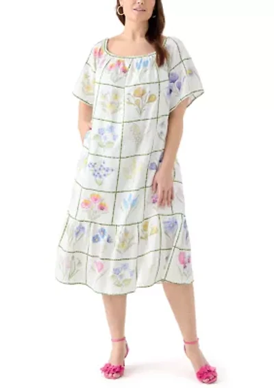 Plus Printed House Dress