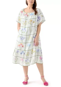 Plus Printed House Dress