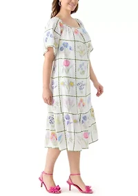 Plus Printed House Dress