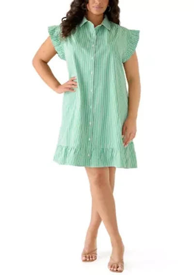 Plus Short Sleeve Peplum Dress