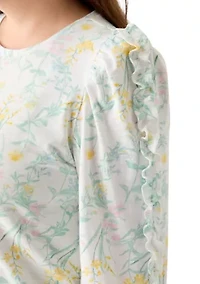 Plus 3/4 Rouched Sleeve Top