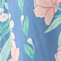 Plus Long Sleeve Smocked Button Up Shirt