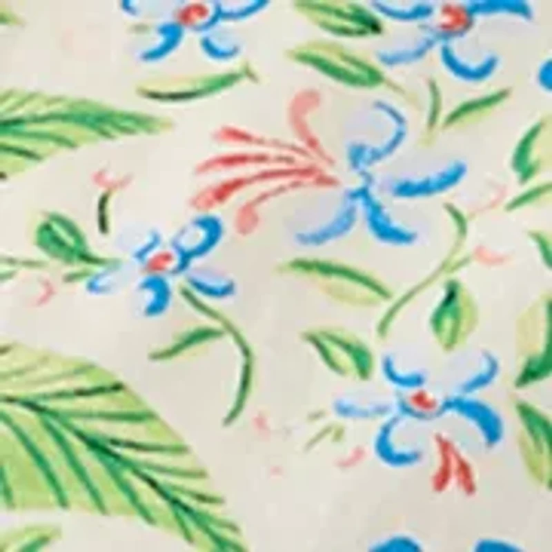 Plus Flutter Sleeve Poplin Print Top