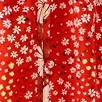 Women's Flutter  Sleeve Mixed Print Dress