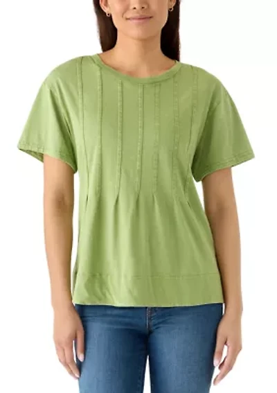 Women's Pleated T-Shirt