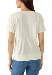 Women's Pleated T-Shirt