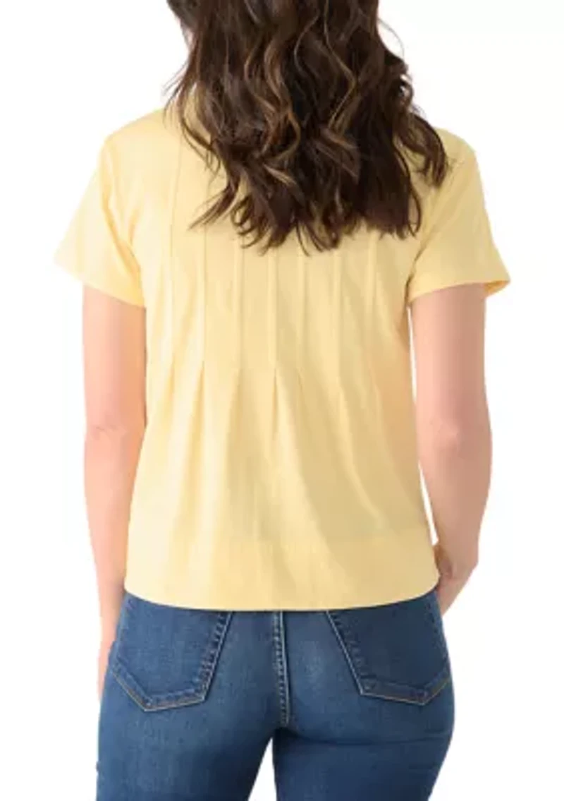 Women's Pleated T-Shirt
