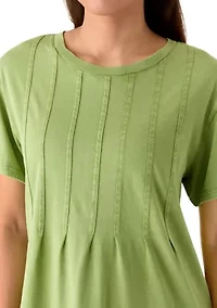 Women's Pleated T-Shirt