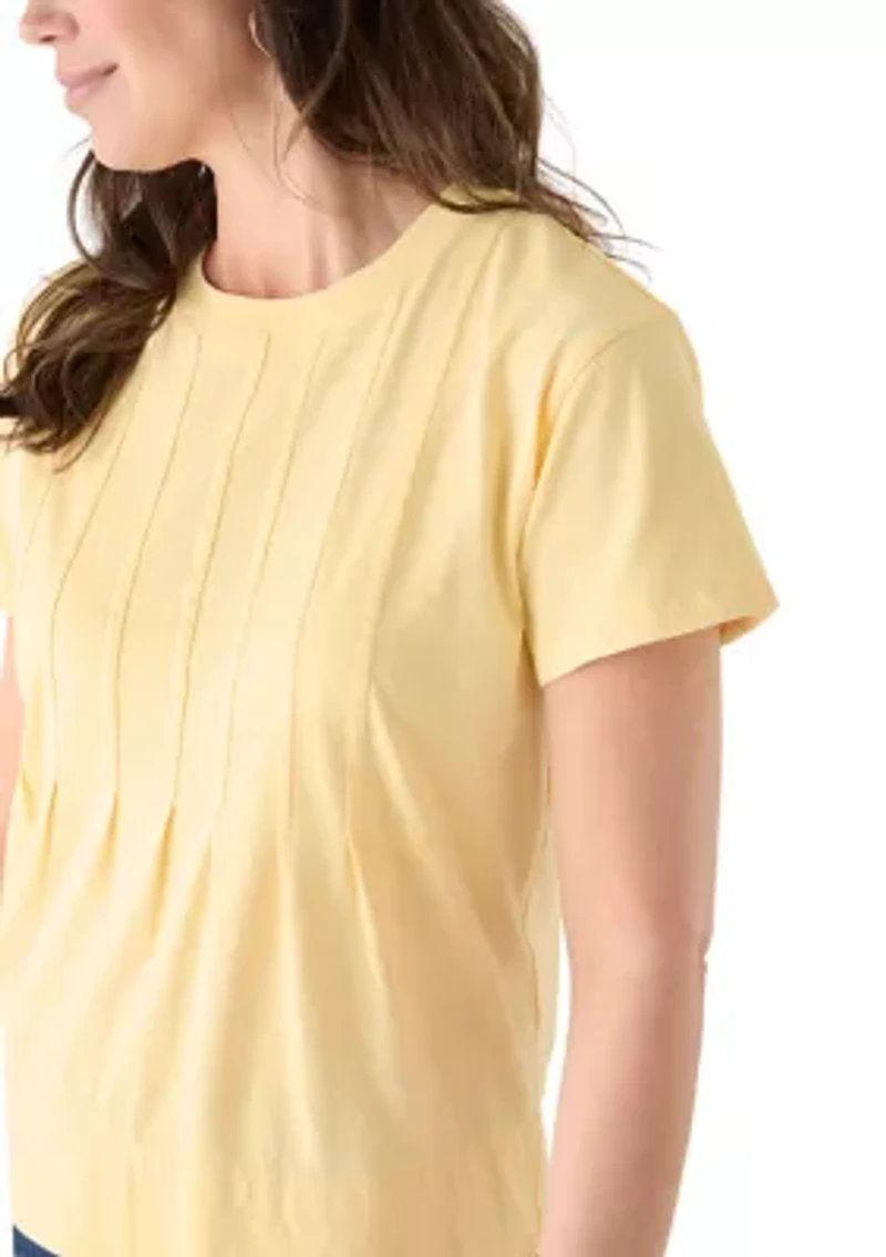 Women's Pleated T-Shirt