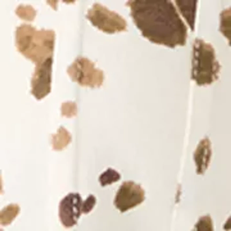 Women's Printed Pleated T-Shirt