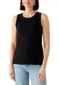 Women's Scoop Neck Ribbed Tank Top