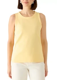 Women's Scoop Neck Ribbed Tank Top