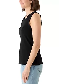 Women's Scoop Neck Ribbed Tank Top
