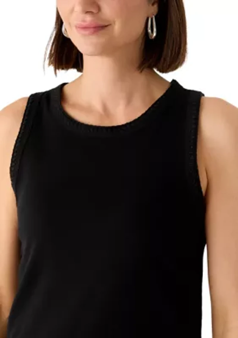 Women's Scoop Neck Ribbed Tank Top