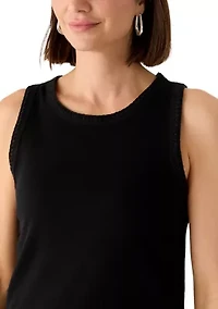 Women's Scoop Neck Ribbed Tank Top