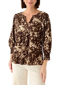 Women's Long Sleeve Peasant Blouse